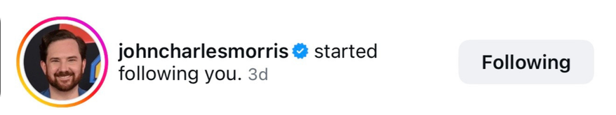 JOHNCHARLESMORRIS engagement