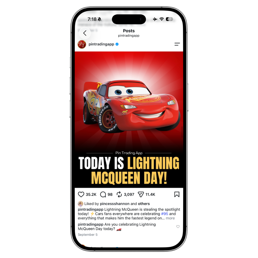 Pin Trading App post